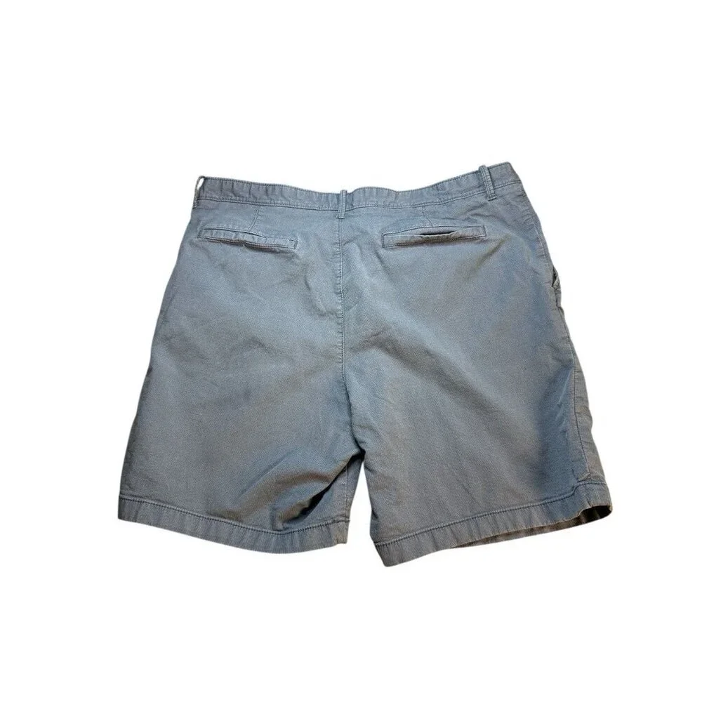 Original Penguin Shorts Men’s 38 Blue Chino Flat Front Casual Stretch 8” Inseam